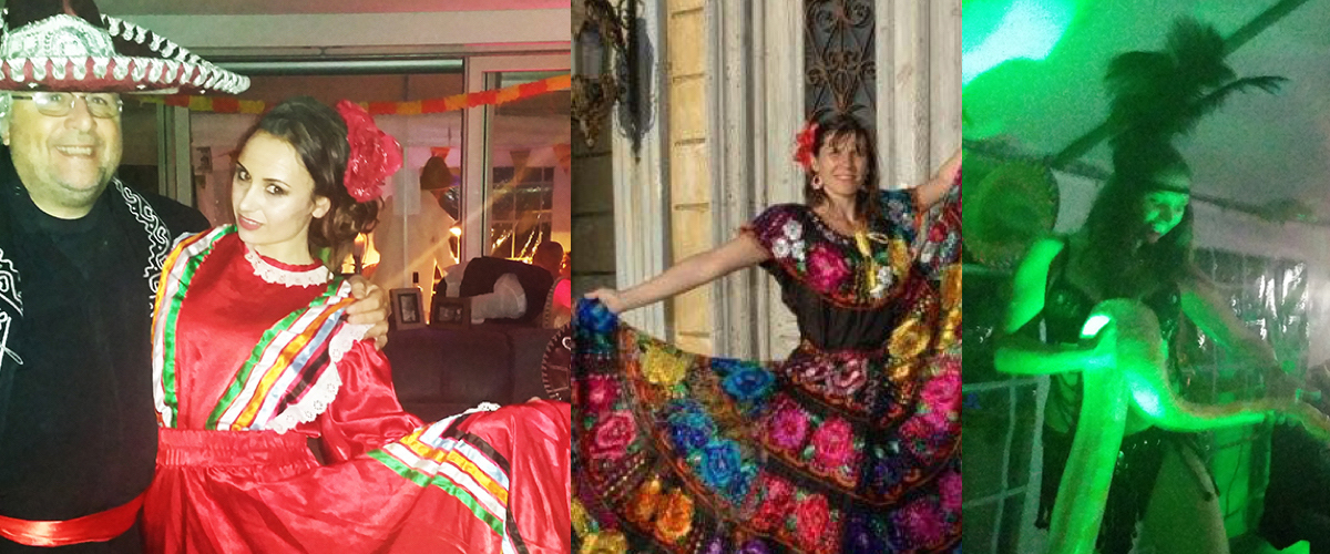 Mexicaanse danseres met slang